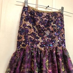 Saks Fifth Avenue Mary McFadden Strapless Dress